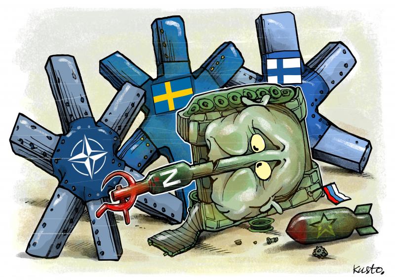 Oleksy Kustovsky | Putin_tank_Nato_Finland_Sweden