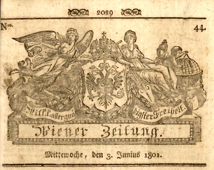 wiener zeitung 1801