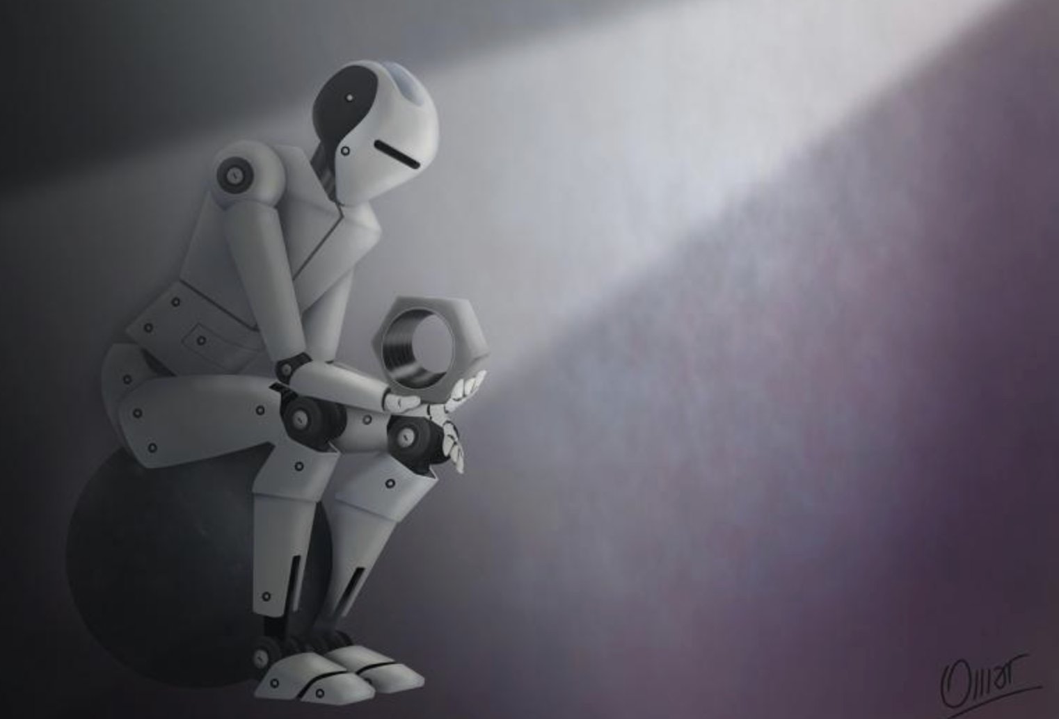 robot penseur intelligence artificielle