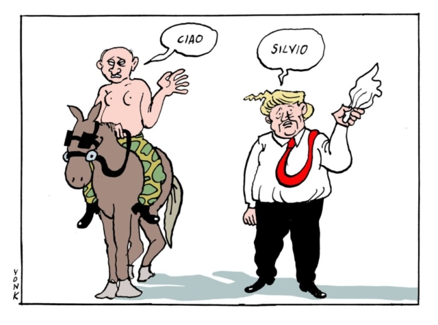 Berend Vonk Berlusconi Putin Trump