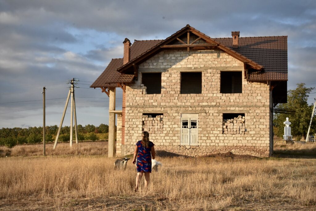 Moldova Migration empty town crop field