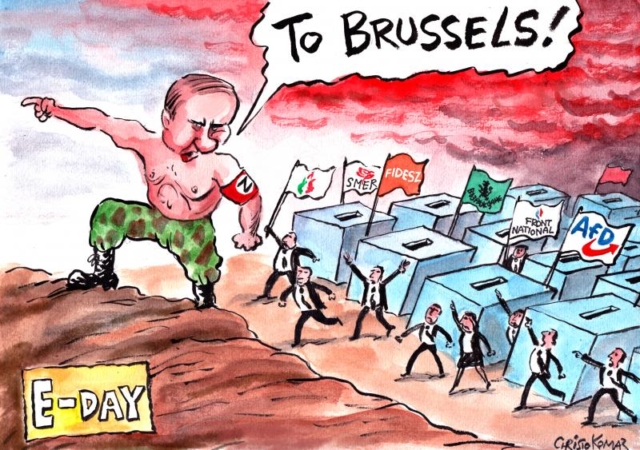 Christo Komarnitski Cartoon EU Elections