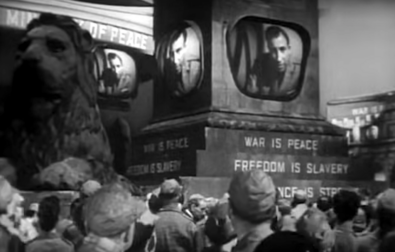 Still from 1984 Orwell movie (1956)