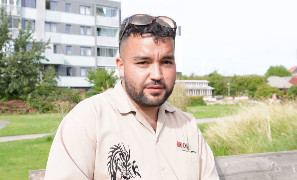 Ahmed a Hørgården. | Foto: ©Barbara Alves