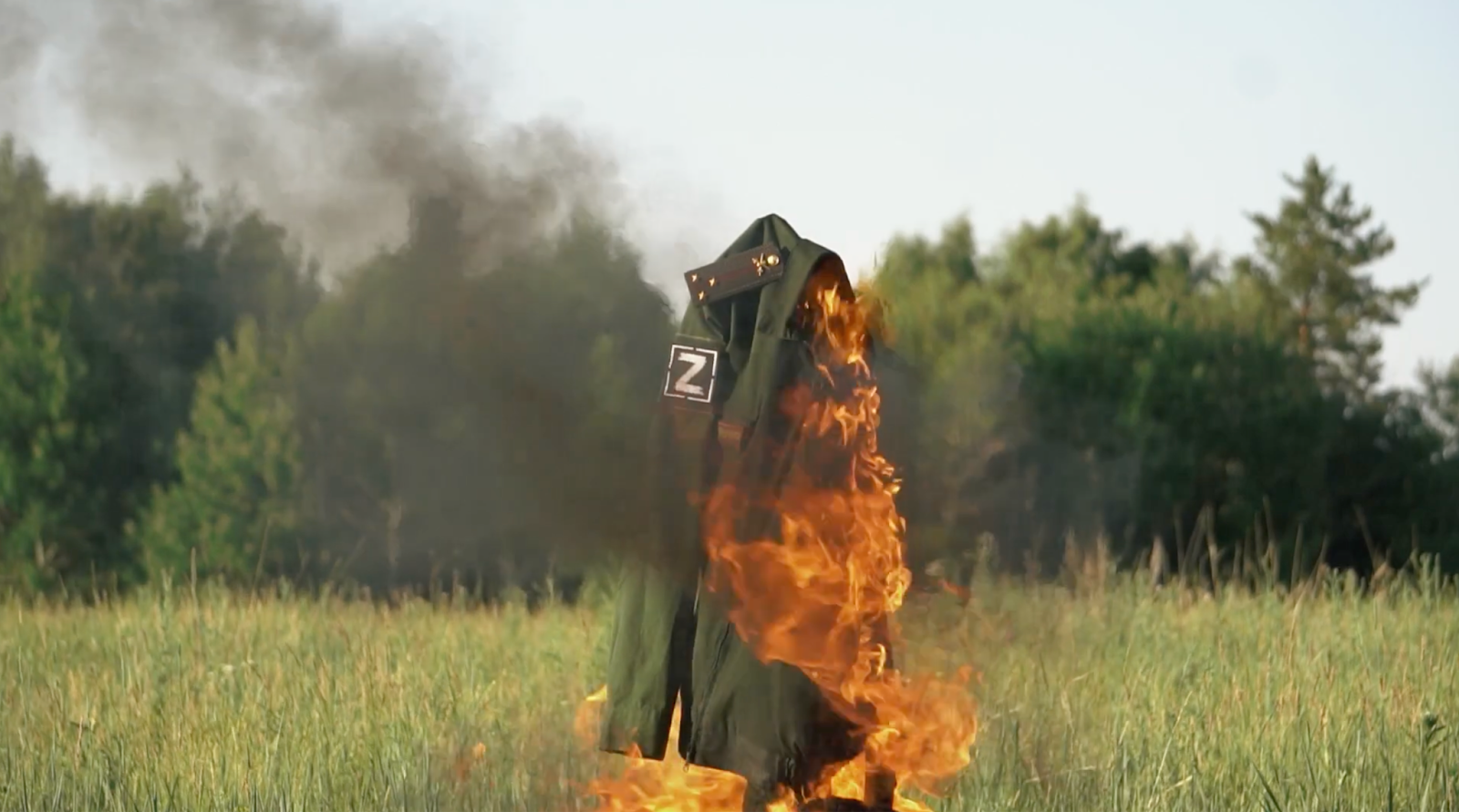 A frame from the first video produced by A Farewell to arms. 
