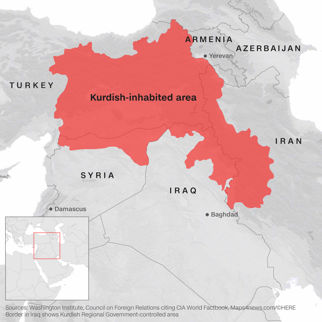 Kurds map