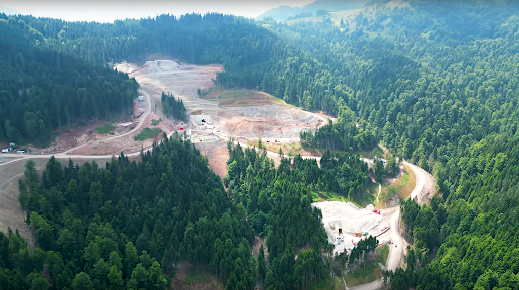 Vares mine. Still from an Adriatic Mineral video