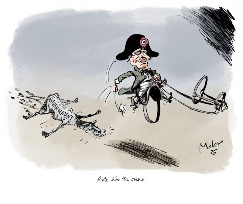Fall of Bayrou's government France Emmanuel Macron Burkhard Mohr