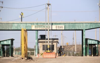 The gate of the Cerrejon mine