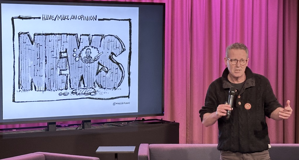 Maarten Wolterink's workshop on cartooning. | Photo: ©GpA