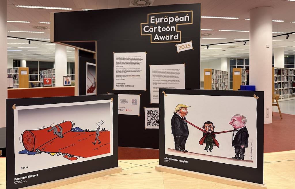 The European Cartoon Award exhibition at the Central Library in The Hague. | Photo: ©GpA