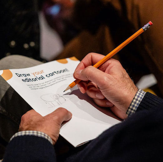 Maarten Wolterink's workshop on drawing – Yours Truly. Photo: ©GpA