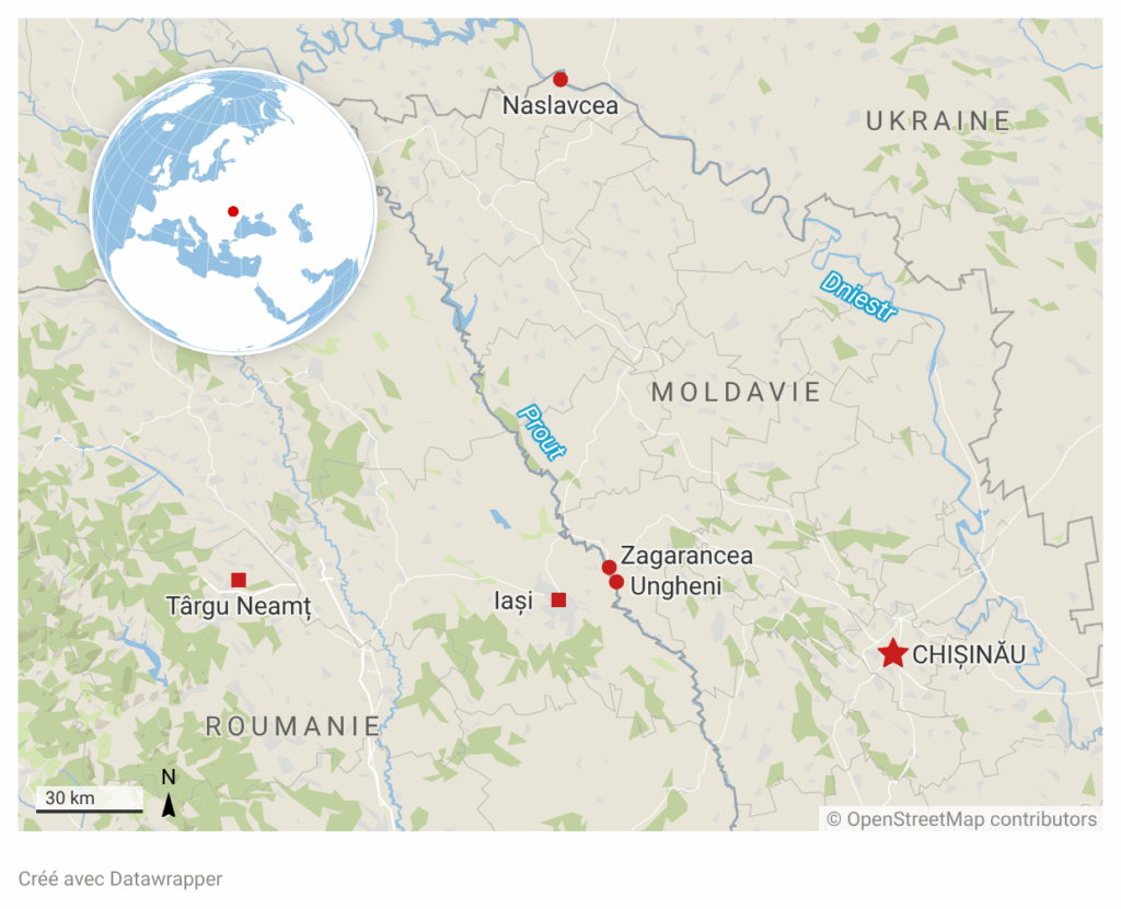 Moldova map FR