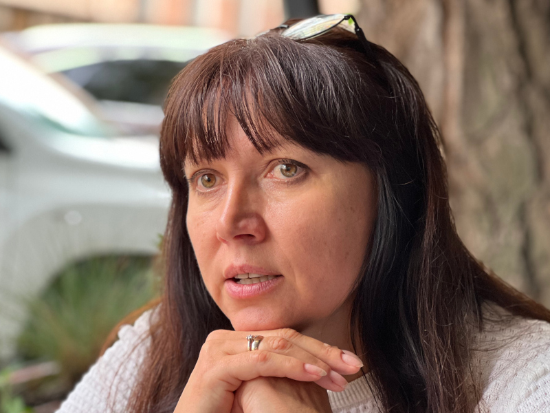 Svitlana Linnyk, head of the Hola Prystan City Military Administration