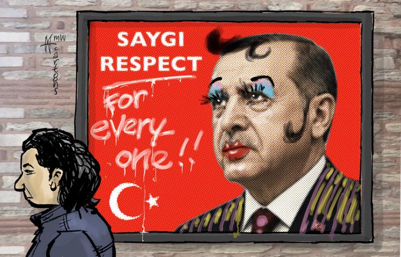 lgbtq poster Turkey Erdogan Maarten Wolterink