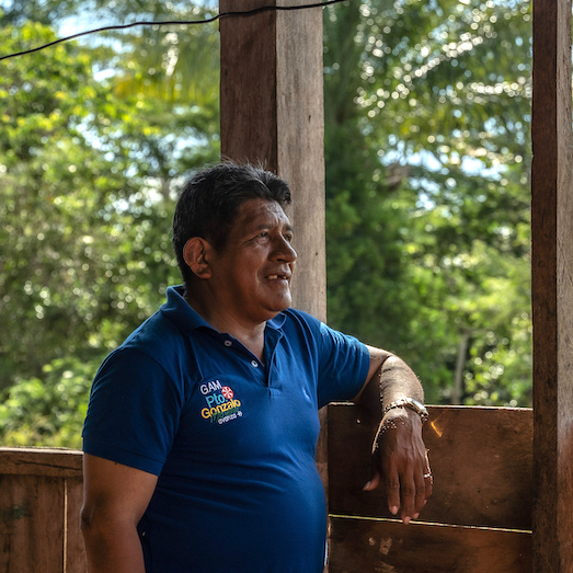 Jose Antonio Queteguari, 61, at his home in the Esse Ejja territory. | Photo: ©Sara Aliaga